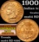 1900 Indian Cent 1c Grades Choice Unc RD