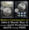 1991-d Korean War Modern Commem Dollar $1 Graded ms70, Perfection by USCG