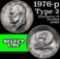 1976-p Type 2 Eisenhower Dollar $1 Grades Select Unc