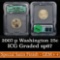 2007-p Satin Washington Washington Quarter 25c Graded sp67 By ICG