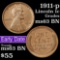 1911-p Lincoln Cent 1c Grades Select Unc BN