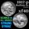 1917-p Buffalo Nickel 5c Grades xf