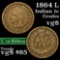 1864 L Indian Cent 1c Grades vg, very good