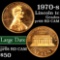 1970-s Large Date Lincoln Cent 1c Grades Gem++ Proof Red DCAM