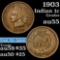 1903 Indian Cent 1c Grades Choice AU