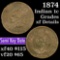 1874 Indian Cent 1c Grades xf details