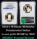 NGC 2013-s William Mckinley Presidential Dollar $1 Graded pr69 dcam By NGC