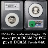 2006-s Colorado Washington Quarter 25c Graded GEM++ Proof Deep Cameo By PCC