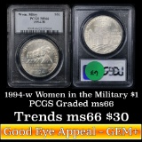 1994-w Women in Military Modern Commem Dollar $1 Grades GEM+ Unc