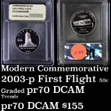 2003-P First Flight Modern Commem Half Dollar 50c Graded GEM++ Proof Deep Cameo by USCG