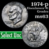1974-p Eisenhower Dollar $1 Grades Select Unc
