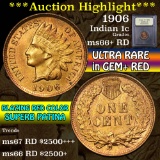 ***Auction Highlight*** 1906 Indian Cent 1c Graded GEM++ RD By USCG (fc)
