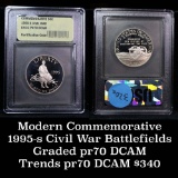 1995-S Civil War Modern Commem Half Dollar 50c Graded GEM++ Proof Deep Cameo by USCG
