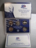 1999 Proof State Quarter Set with COA