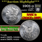 ***Auction Highlight*** 1901-o Morgan Dollar $1 Graded Choice Unc+ DMPL By USCG (fc)