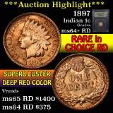 ***Auction Highlight*** 1897 Indian Cent 1c Graded Choice+ Unc RD By USCG (fc)