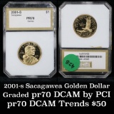 2001-s Sacagawea Golden Dollar $1 Graded pr70 DCAM By PCI