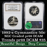 NGC 1992-s Olympics Modern Commem Dollar $1 Graded pr69 dcam By NGC