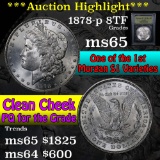 ***Auction Highlight*** 1878-p 8tf Morgan Dollar $1 Graded GEM Unc By USCG (fc)