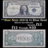 **Star Note  1957B $1 Blue Seal Silver Certificate Grades f, fine