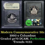1992-S Columbus Modern Commem Half Dollar 50c Graded GEM++ Proof Deep Cameo by USCG