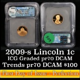 2009-s Presidency Lincoln Cent 1c Graded pr70 dcam By ICG