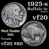 1925-s Buffalo Nickel 5c Grades vf, very fine