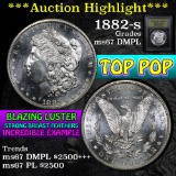 ***Auction Highlight*** 1882-s Morgan Dollar $1 Graded GEM++ DMPL By USCG (fc)