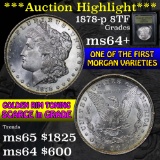***Auction Highlight*** 1878-p 8tf Morgan Dollar $1 Graded Choice+ Unc By USCG (fc)
