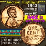 ***Auction Highlight*** 1942 Lincoln Cent 1c Graded Gem+ Proof Red By USCG (fc)