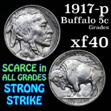 1917-p Buffalo Nickel 5c Grades xf