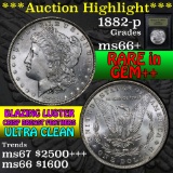 ***Auction Highlight*** 1882-p Morgan Dollar $1 Graded GEM++ Unc By USCG (fc)