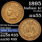 1895 Indian Cent 1c Grades Choice AU