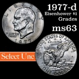 1977-d Eisenhower Dollar $1 Grades Select Unc