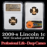 NGC 2009-s Bronze Professional Life Lincoln Cent 1c Graded pr69 rd dcam By NGC