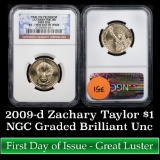 NGC 2009-d Zachary Taylor Presidential Dollar $1 Graded ms65 By NGC