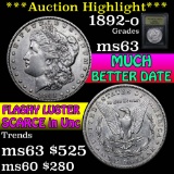 ***Auction Highlight*** 1892-o Morgan Dollar $1 Graded Select Unc By USCG (fc)