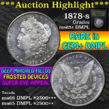 ***Auction Highlight*** 1878-s Morgan Dollar $1 Graded GEM+ DMPL By USCG (fc)