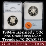 1994-s Kennedy Half Dollar 50c Graded GEM++ Proof Deep Cameo By NNC