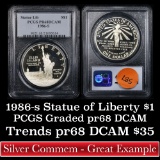 PCGS 1986-s Statue of Liberty Modern Commem Dollar $1 Graded pr68 dcam By PCGS
