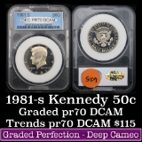 1981-s Kennedy Half Dollar 50c Graded GEM++ Proof Deep Cameo By GEC