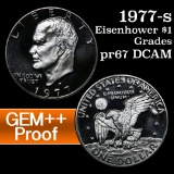 1977-s Eisenhower Dollar $1 Grades GEM++ Proof Deep Cameo