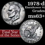 1978-d Eisenhower Dollar $1 Grades Select+ Unc