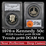 PCGS 1976-s Kennedy Half Dollar 50c Graded pr69 dcam By PCGS