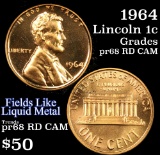 1964 Lincoln Cent 1c Grades Gem++ Proof Red Cameo