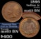 1866 Indian Cent 1c Grades Select Unc BN (fc)