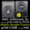 PCGS 1962 Jefferson Nickel 5c Graded GEM++ Proof Cameo By PCGS