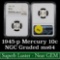 NGC 1945-p Mercury Dime 10c Graded ms64 by NGC