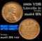 1909 vdb Lincoln Cent 1c Grades Choice Unc BN