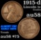 1915-d Lincoln Cent 1c Grades Choice AU/BU Slider